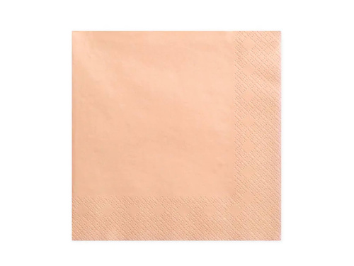 Serwetki papierowe łososiowe - 33 cm - 20 szt.