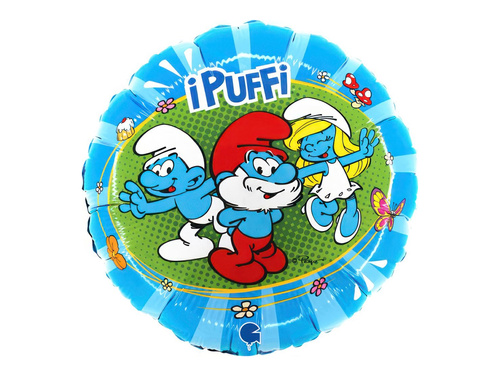 Balon foliowy Smerfy - 35x35 cm - 1 szt.