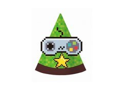 Czapeczki urodzinowe Game On - 6 szt.