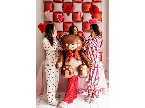 Balon foliowy stojący Miś - 59 x 88 cm - 1 szt.