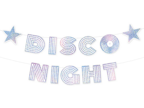 Girlanda Silver Disco - 1 szt.