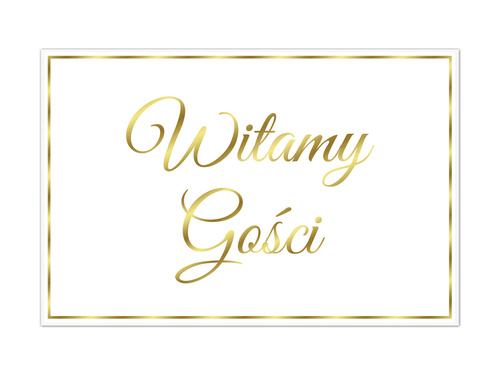 Plakat Weselny - 90x60 cm