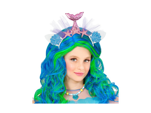 Opaska na głowę różowa syrenka