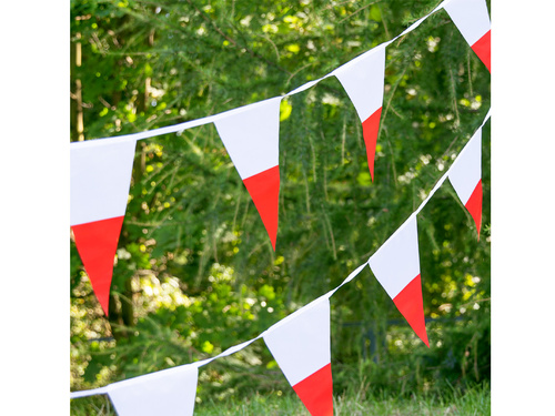 Baner wiszący Flaga Polski - 27x19 cm - 5.5 m