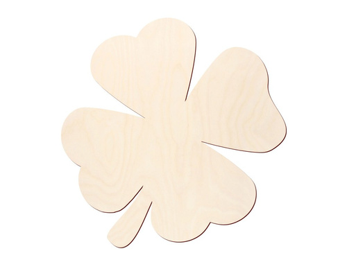 Drewniane scrapki koniczynka - 10 szt