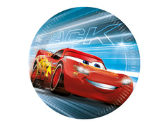Talerzyki papierowe na urodziny Cars - Victory is Mine - 23 cm - 8 szt.