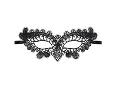 Maska Sowa koronkowa czarna - 1 szt.