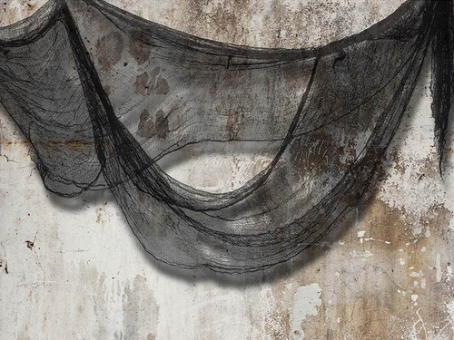 Szara siatka na Halloween - 76 x 228 cm - 1 szt.