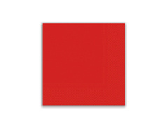 Serwetki 3-warstwowe 33 cm, czerwone - 20 szt.