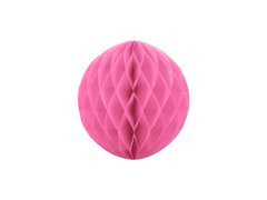 Dekoracja wisząca kula różowa - 20 cm - 1 szt.