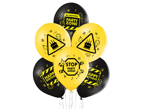 Balony lateksowe Birthday Zone - 30 cm - 6 szt.