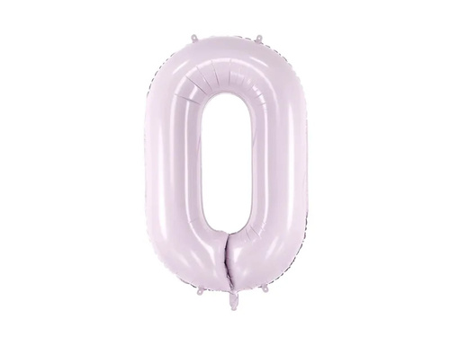 Balon foliowy fioletowy cyfra 0 - 72 cm - 1 szt.