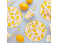 Talerzyki papierowe w Cytrynki - 23 cm - 8 szt.