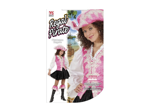 Strój Piratka Regal (welur różowy)