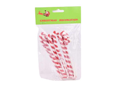 Dekoracja Laska choinkowa - 17 cm - 6 szt.