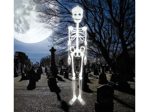 Dekoracja wisząca fluorescencyjna Kościotrup - 75 cm - 1 szt.