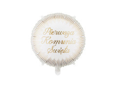 Balon foliowy Pierwsza Komunia Święta - 35 cm - 1 szt.