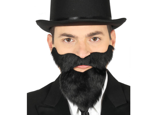 Czarne Wąsy i Broda - 1 szt.