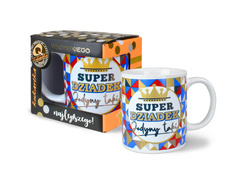 Kubek z napisem Super Dziadek Jedyny taki - 300 ml