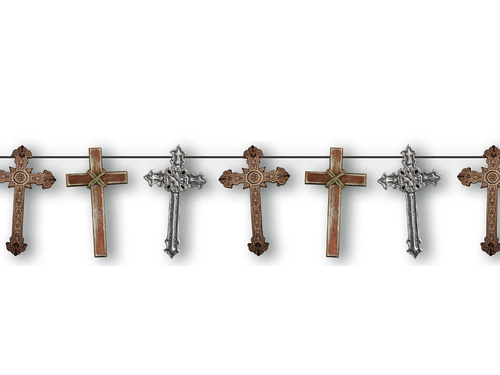 Girlanda Krzyże na Halloween - 274 cm - 1 szt.