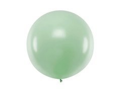 Balon olbrzym 60 cm średnicy - pastelowy pistacjowy.