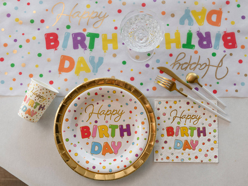 Serwetki urodzinowe Happy Birthday - 33 cm - 20 szt.