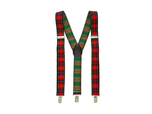 Szelki w szkocką kratę