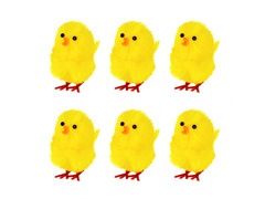 Kurczaki wielkanocne - 4 cm - 6 szt.