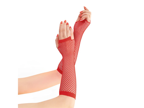 Rękawiczki z czerwonej siatki - 24 cm