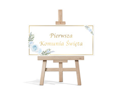 Plakat komunijny - I Komunia Święta - 70x33 cm