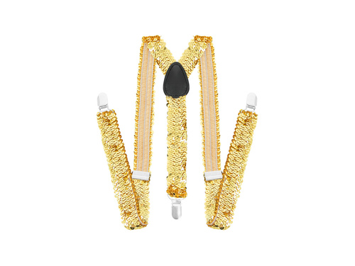 Szelki cekinowe - złote - 1 szt.