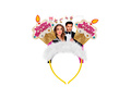 Opaska na głowę z futerkiem - babeczki urodzinowe