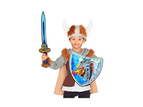 Zestaw Dragon Viking - miecz i tarcza z pianki