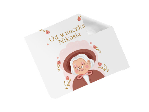 Ściereczka do okularów z imieniem na dzień babci - 1 szt.