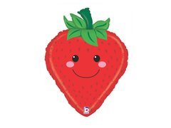 Balon foliowy Truskawka - 66 cm - 1 szt.