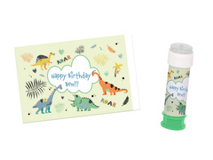 Naklejki na bańki mydlane Dinozaury