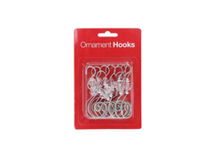 Haczyki metalowe srebrne do ozdób - 12 szt.