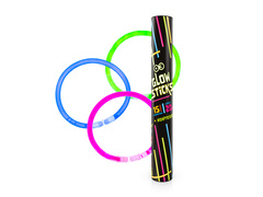 Świetliki łamane - fluorescencyjne - mix kolorów - 15 szt.