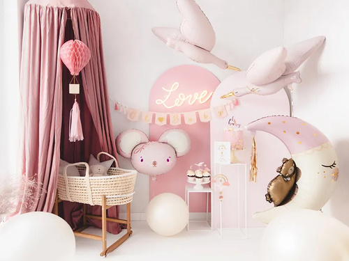 Balon foliowy Miś na księżycu - 71 x 86 cm - 1 szt.