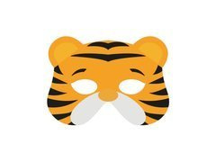 Maska filcowa Tygrysek - 1 szt.