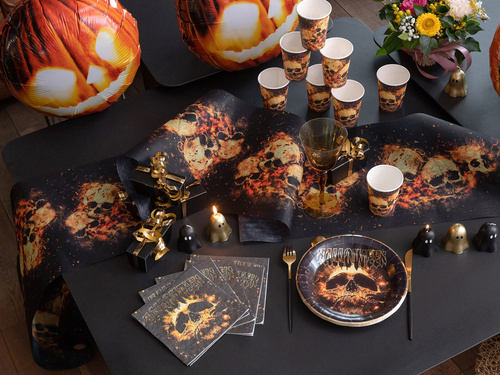 Kubeczki papierowe na Halloween Czacha - 270 ml - 10 szt.