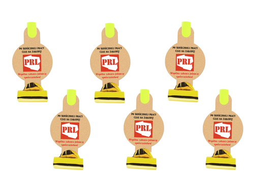 Gwizdki trąbki rozwijane PRL - 6 szt