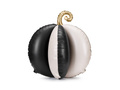 Balon foliowy Dynia 3D czarno- biała - 58x58 cm - 1 szt.
