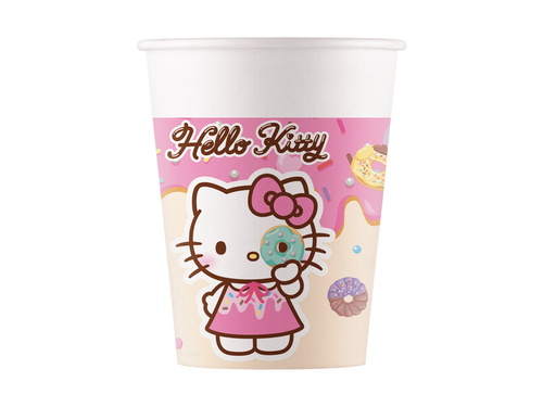 Kubeczki urodzinowe Hello Kitty & Kuromi - 200 ml - 8 szt.