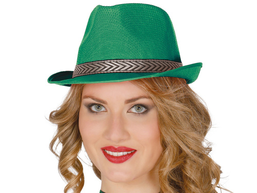 Kapelusz Gangstera zielony - 1 szt.