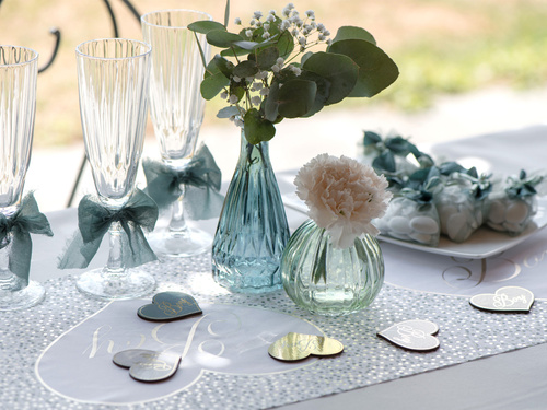 Szklany wazonik eukaliptusowy - 1 szt.