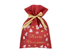 Worek Mikołaja na prezenty bordowy - 30 x 45 cm - 1 szt.