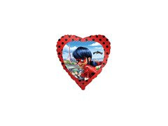 Balon foliowy serce Miraculum - 46 cm - 1 szt.