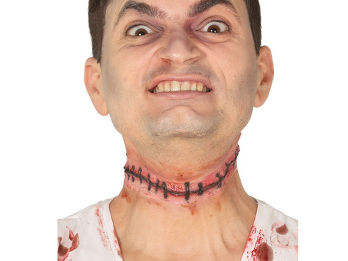 Lateksowa rana - zaszyte ślady po piłowaniu - 1 szt.