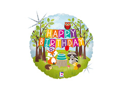 Balon foliowy Leśne Zwierzątka - 35x35 cm - 1 szt.